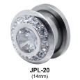 Round Rhinestone Plugs and Tunnels JPL-20